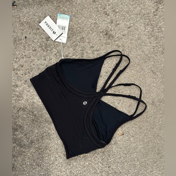 BALANCE COLLECTION - Mid Impact Black “ADA” Sports Bra - Picture 3 of 6